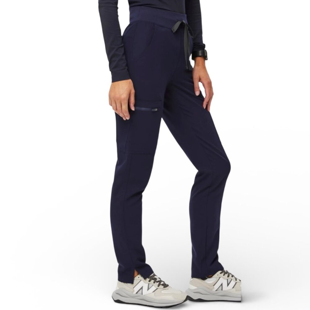 Figs High Waisted Yola Skinny Scrub Pants Blue Style TW2000R size Small
